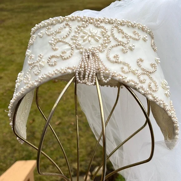 Vintage 50’s-60’s Bianchi double tulle veil - Picture 1 of 10